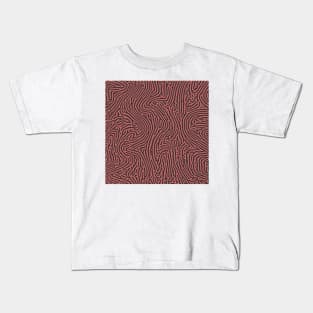 Liquid Turing Pattern (Rose Gold) Kids T-Shirt